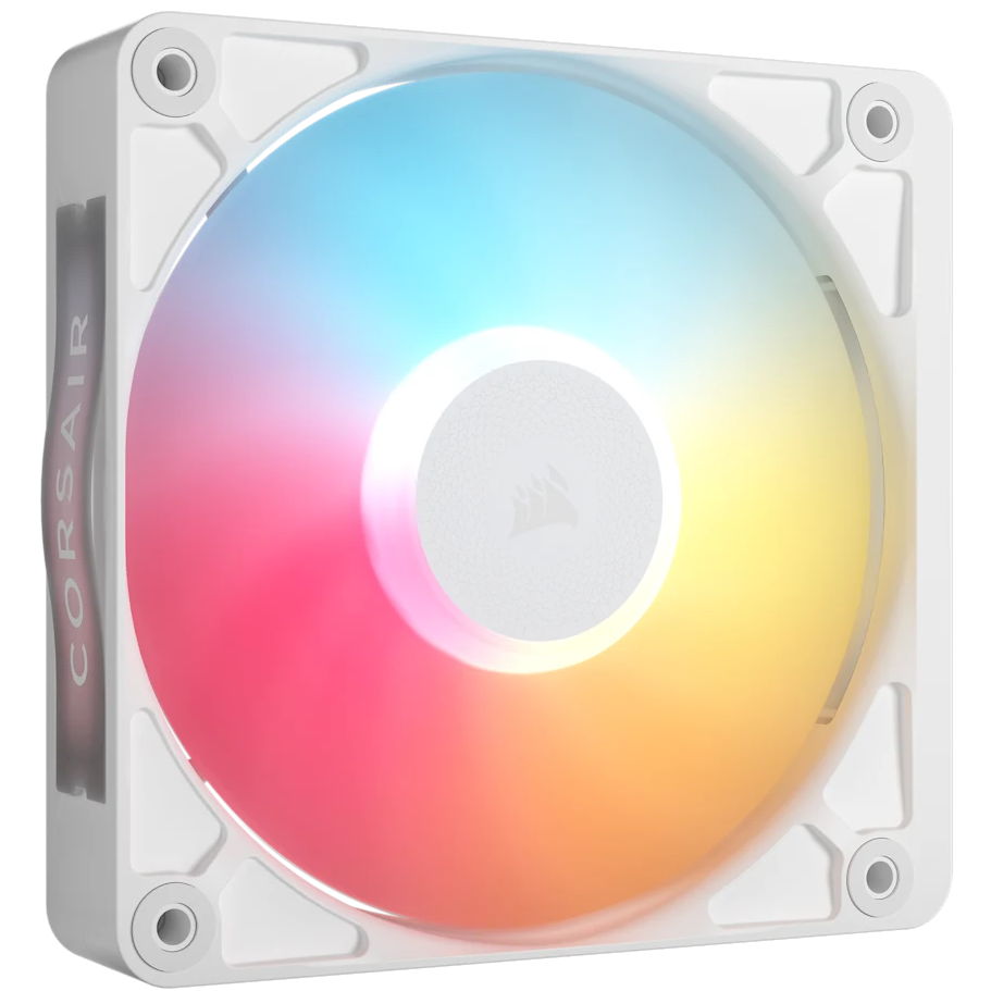 A large main feature product image of Corsair iCUE LINK RX120 II RGB - 120mm PWM Single Block Fan (White)