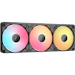 A product image of Corsair iCUE LINK RX360 II RGB - 360mm PWM Triple Block Fan w/ iCUE LINK System Hub (Black)