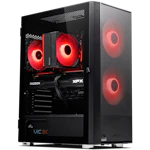 A small tile product image of PLE Crimson RX 9060 XT Prebuilt Ready To Go Gaming PC