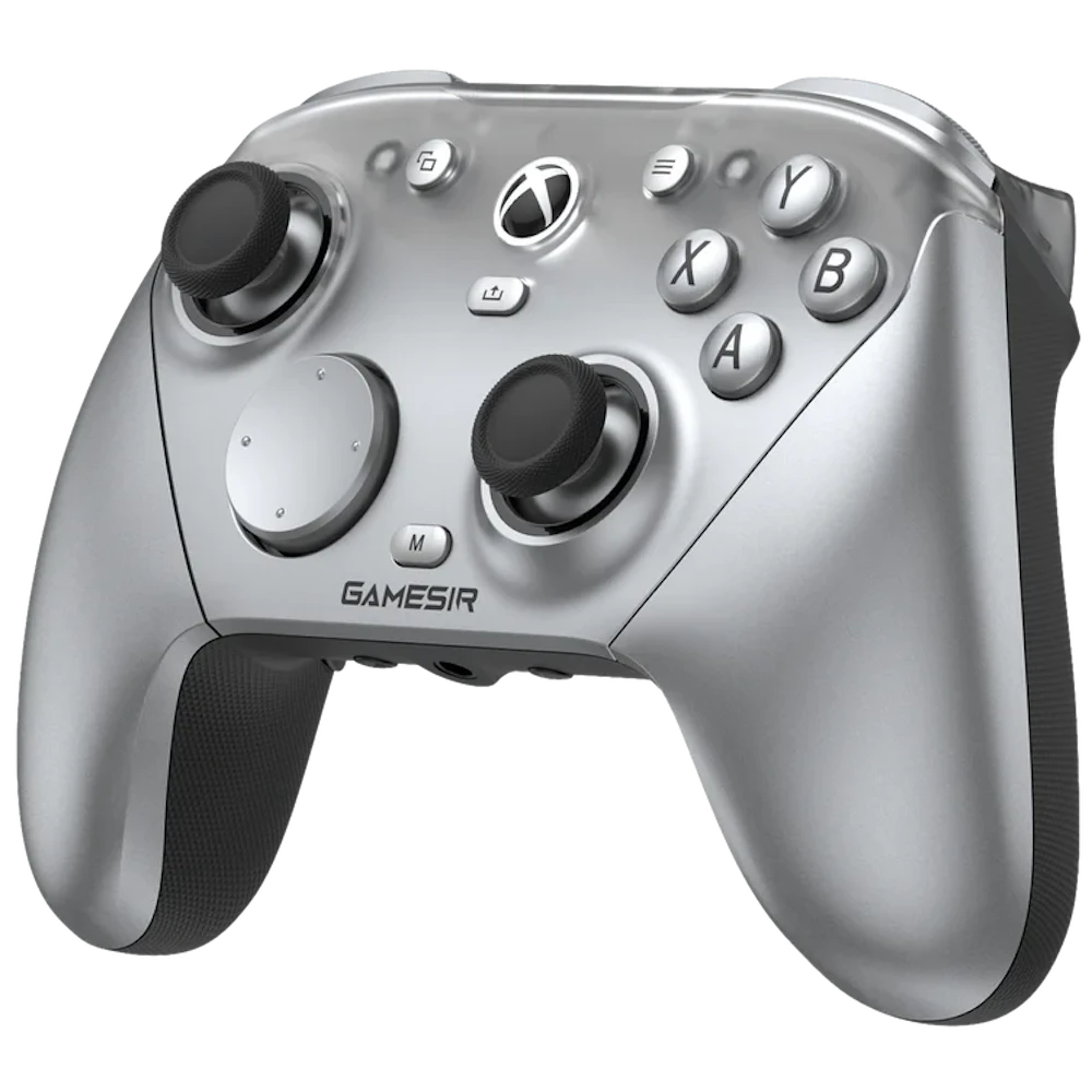 A large main feature product image of EX-DEMO GameSir G7 Pro Wireless Gaming Controller - Metallic Silver
