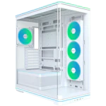 A small tile product image of EX-DEMO Montech TG3 Curved ARGB Mid Tower Case (White)
