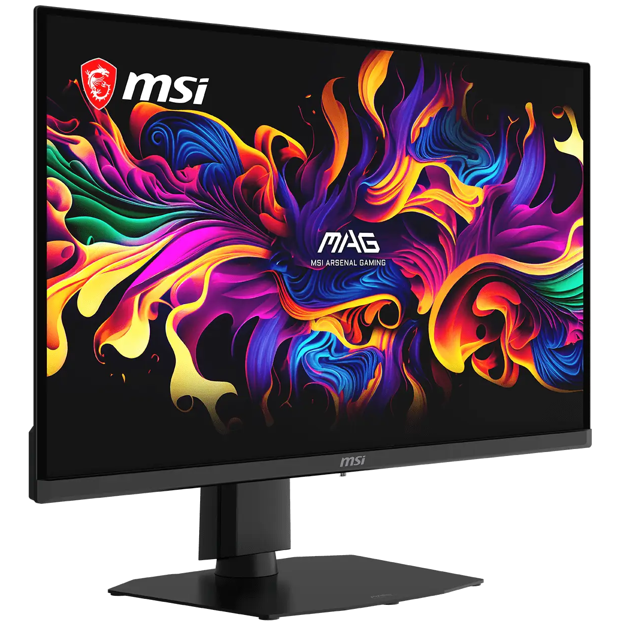 A large main feature product image of MSI MAG OLED 271QPX32 - 27" 1440p 320Hz 0.03ms Gaming Monitor