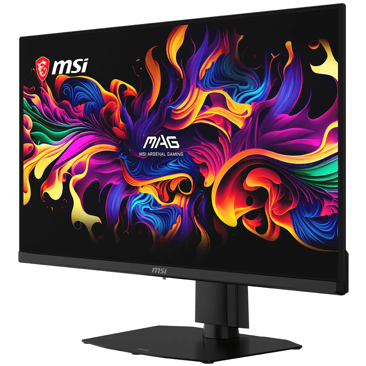 A large main feature product image of MSI MAG OLED 271QPX32 - 27" 1440p 320Hz 0.03ms Gaming Monitor