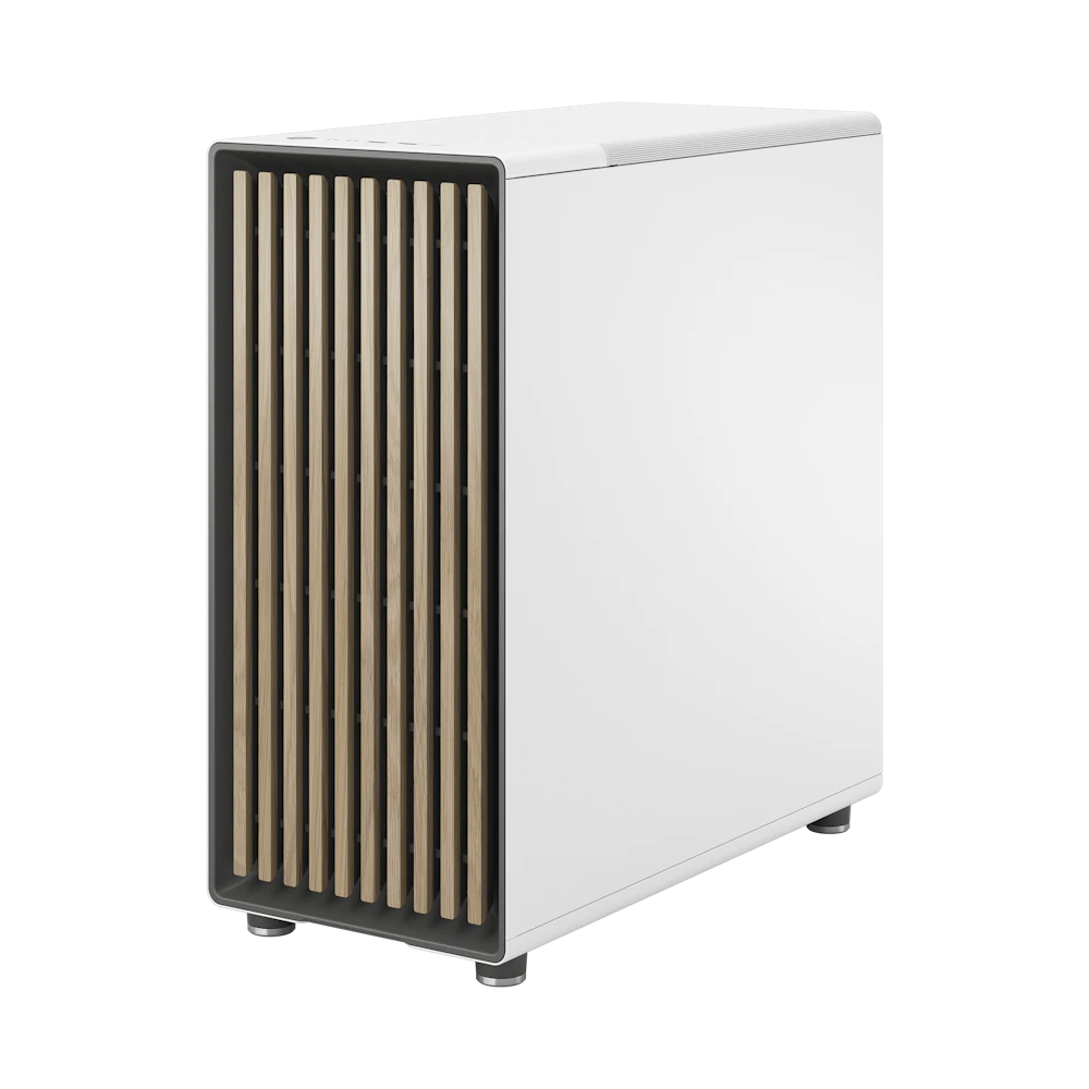 A large main feature product image of EX-DEMO Fractal Design North TG Mid Tower Case (Chalk White)