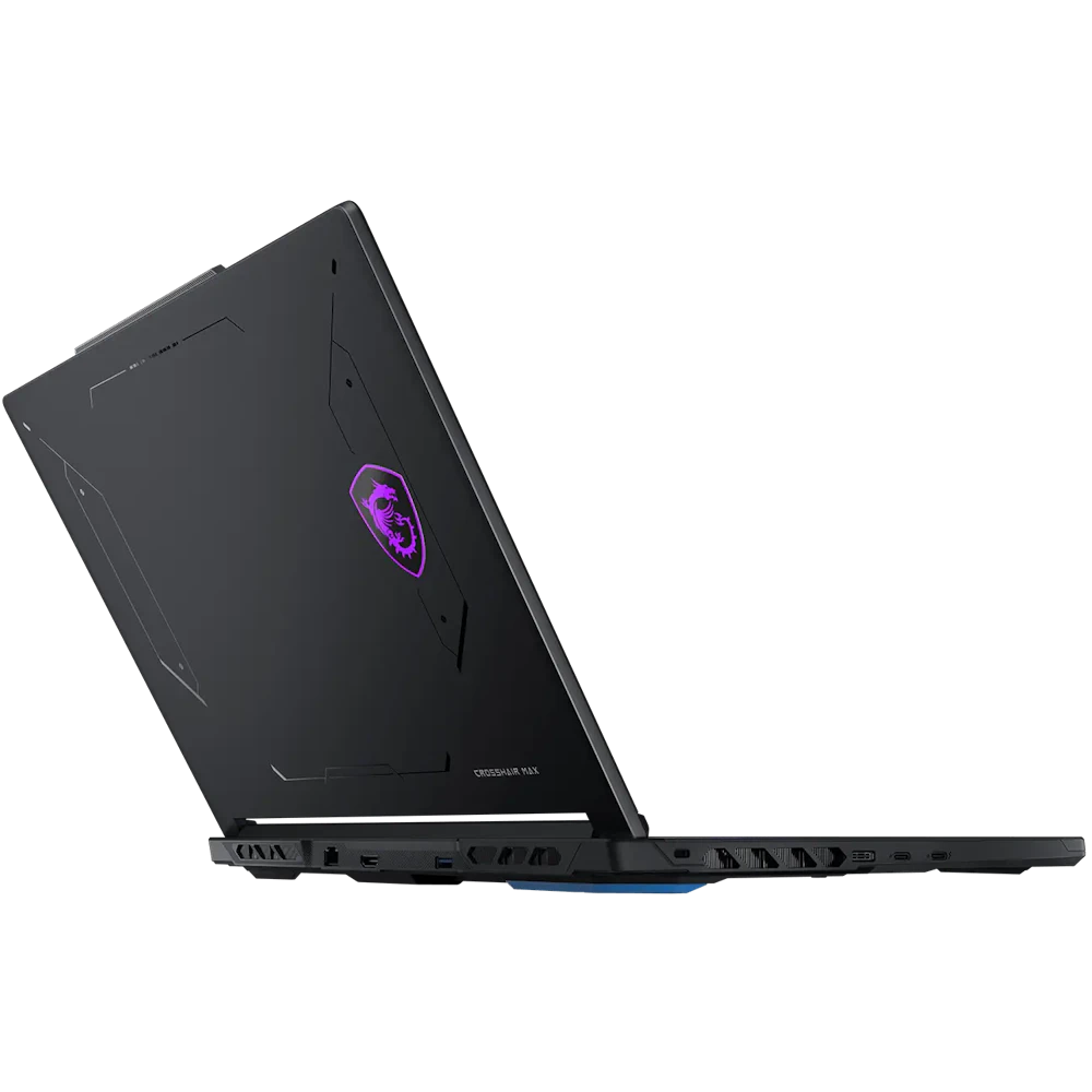 A large main feature product image of MSI Crosshair 16 MAX HX (E2WGXK) - 16" 165Hz OLED, Ultra 9 275HX, RTX 5070, 16GB/1TB - Win 11 Gaming Notebook