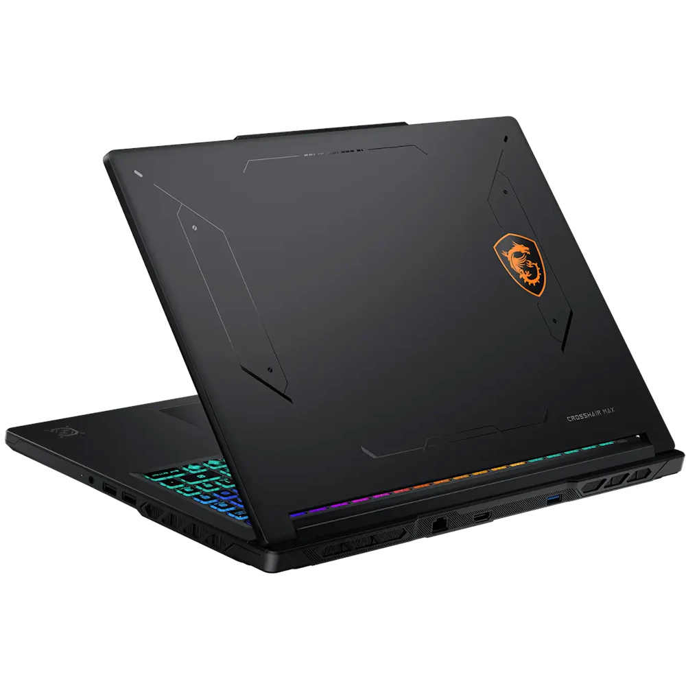 A large main feature product image of MSI Crosshair 16 MAX HX (E2WGXK) - 16" 165Hz OLED, Ultra 9 275HX, RTX 5070, 16GB/1TB - Win 11 Gaming Notebook