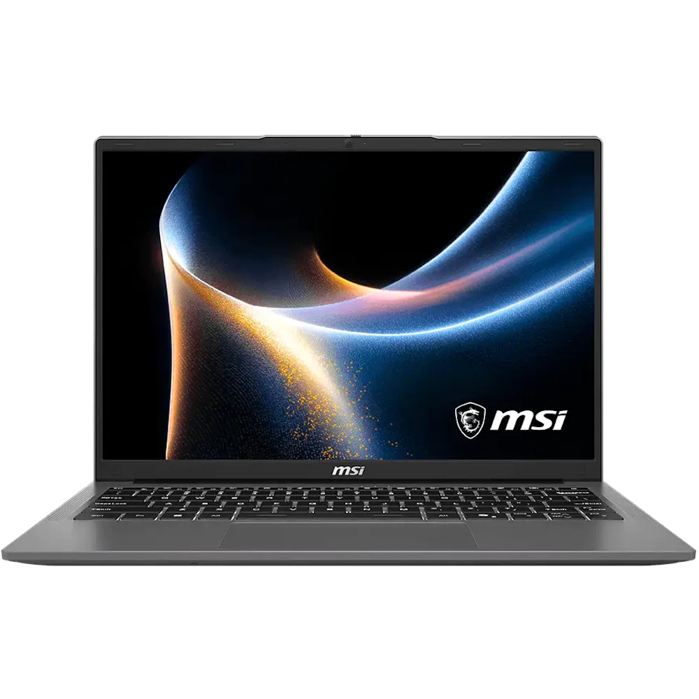 A large main feature product image of MSI Modern 14 (H1M) - 14" 60Hz, Core 5 120U, 16GB/512GB - Win 11 Notebook