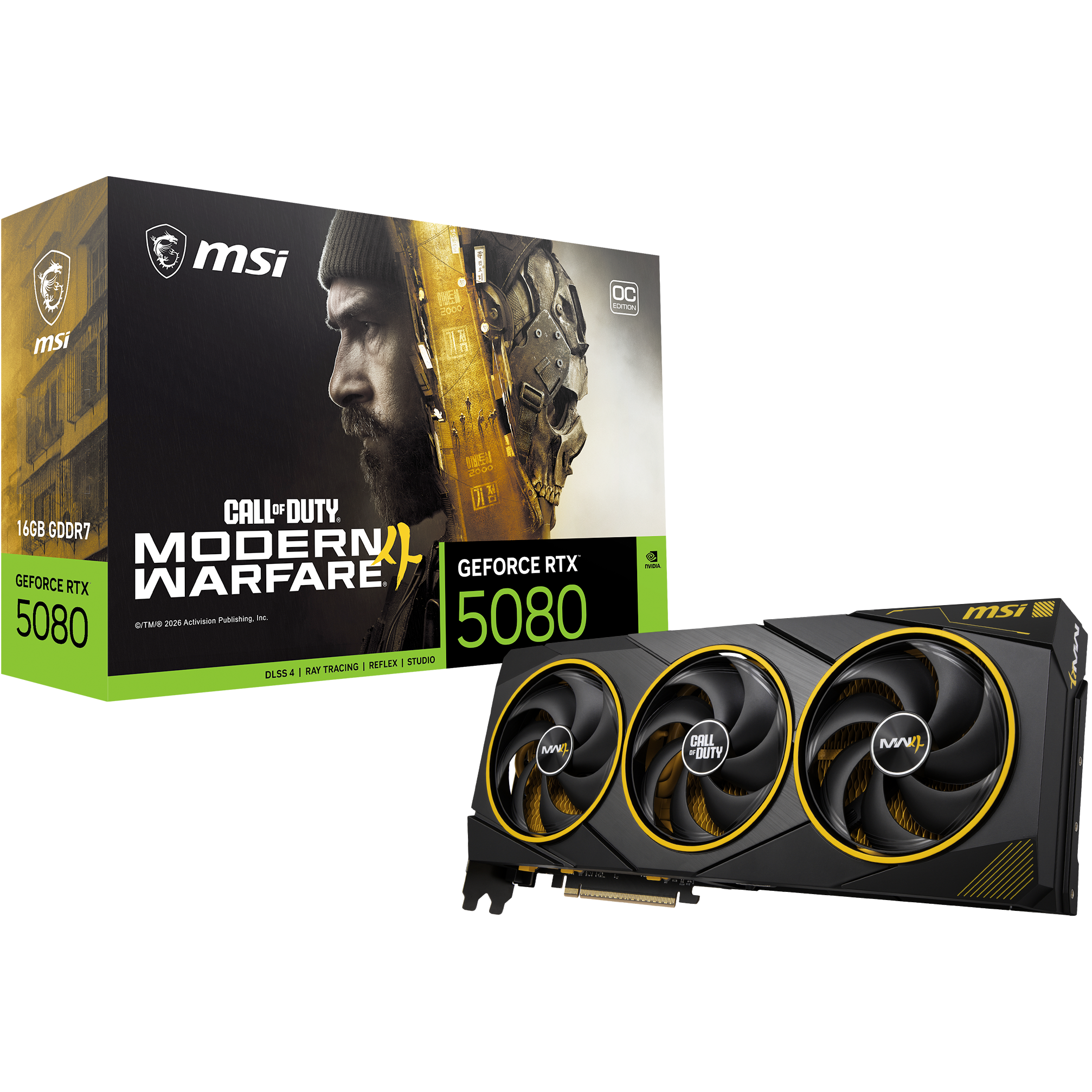 MSI GeForce RTX 5080 OC 16GB GDDR7 - Call of Duty Modern Warfare 4 ...