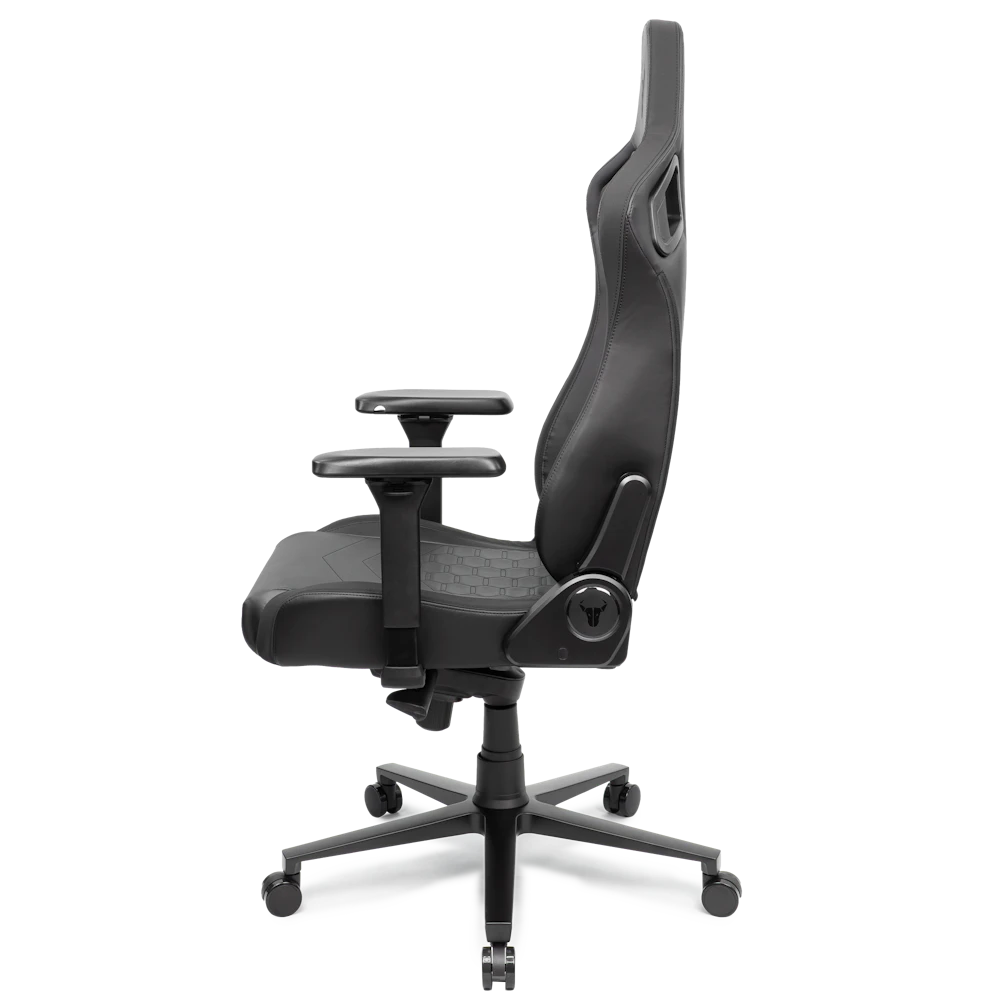 A large main feature product image of EX-DEMO BattleBull Crosshair Gaming Chair - Black EPU Leather